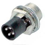XLR 4PL CHASIS MOUNT TIN SOLDER METAL