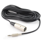 XLR CABLE 3PL-3.5 STEREO PL 25FT