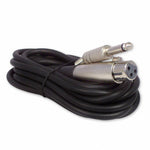 XLR CABLE 3JK-6.3 MONO PLUG 25FT