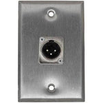 WALL PLATE XLR 3PL PLAS WHITE