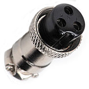 MICROPHONE 3F INLINE PLUG METAL