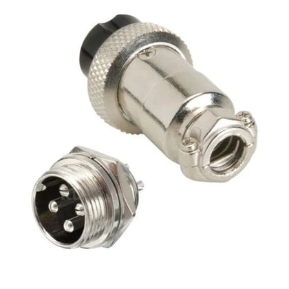 MICROPHONE 4F & 4M INLINE PLUG & CHMT JACK 12A