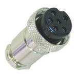 MICROPHONE 6F INLINE PLUG METAL