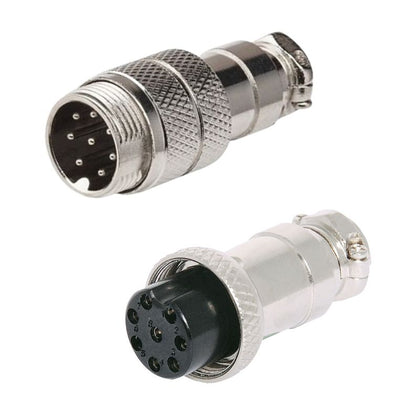 MICROPHONE 8F & 8M INLINE PLUG & CHMT JACK 6A