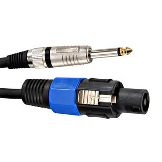 SPEAKON CABLE PLUG-6.3 AUDIO PL PLUG MONO 25FT