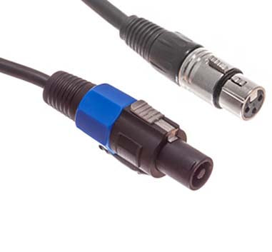 SPEAKON CABLE PLUG-XLR 3JK 25FT