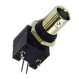 BNC JACK PCRA PLASTIC BLACK ISOLATED