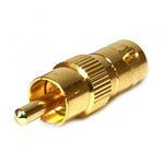 BNC ADAPTER JACK-RCA PLUG GOLD PLATED