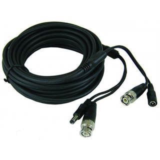 BNC CABLE 4.2MM-CCTV POWER 25FT BLACK