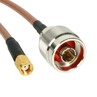 N MALE TO RP-SMA MALE CABLE ASSY 15FT FOR WFI-FP14 ANTENNA