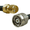RP-TNC MALE TO RP-SMA FEM CABLE BLK 6FT RG58
