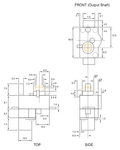 MOTOR GEAR 3-6V 233-454RPM CENTERING PAGER GEAR 81:1