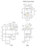 MOTOR GEAR 3-6V 233-454RPM CENTERING PAGER GEAR 81:1