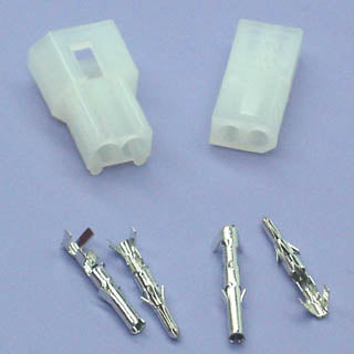 MOLEX KIT 2POS 1X2 1SET .062IN PLUG & RECEPTACLE W/PINS 5A@25V{