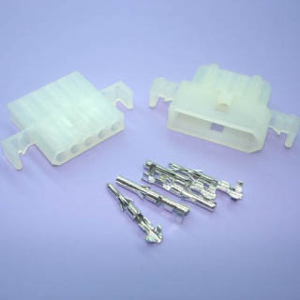 MOLEX KIT 5POS 1X5 1SET .062IN LOCK 5A@25V 18-24AWG