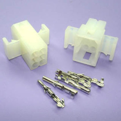 MOLEX KIT 6POS 2X3 1SET .062IN LOCK 5A@25V 18-24AWG