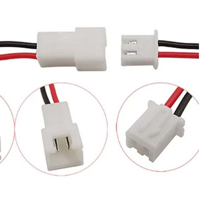 JST CABLE PLUG/SOCKET XH2.54 2P 2CM 26AWG