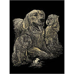 GOLD ENGRAVING GOLDEN RETRIEVER