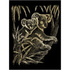 GOLD ENGRAVING KOALA BEARS