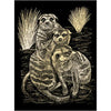 GOLD ENGRAVING MEER CATS