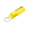 RING TERM YEL 1/4IN 12-10AWG HEATSHRINKABLE ID-5MM OD-12MM