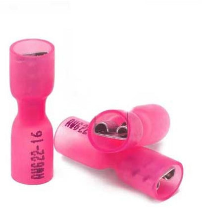QUICK CONN FEM RED 0.250IN 22-16 6.3X0.8MM FULLYINSULATED SHRINK