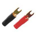 SPADE TERM RED/BLK #10 8AWG GOLD ID-5MM WIDTH-9MM 2PC/PACK