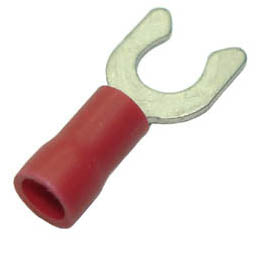 SPADE LOCK RED #10 22-18AWG ID-5.3MM WIDTH-9.5MM