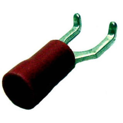 SPADE FLANGE RED #10 22-18AWG ID-5.2MM WIDTH-7.6MM