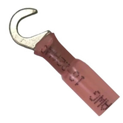 HOOK TERM RED #10 22-16AWG ID:5.1MM WIDTH:8MM HEATSHRINKABL