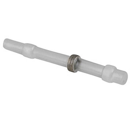 BUTT CONN HEAT SHRINK 26-24AWG W/SOLDER RING TRANSPARENT