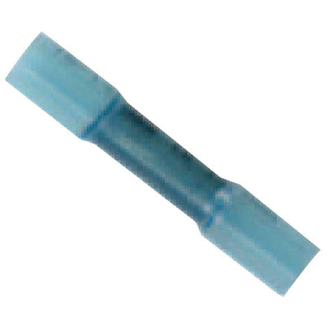 BUTT CONN HEAT SHRINK 16-14AWG BLU ADHESIVE