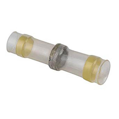 BUTT CONN HEAT SHRINK 12-10AWG W/SOLDER RING YELLLOW WATERPROOF