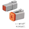 DEUTSCH DT 6P MALE/FEM CONNECTOR SET W/PINS WATERPROOF AUTOMOTIVE