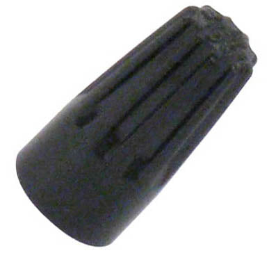WIRE NUT 22-16AWG BLK {{