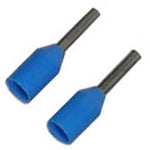 FERRULE 20AWG 8MM STEM BLUE