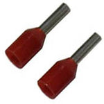 FERRULE 18AWG 8MM STEM RED