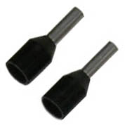 FERRULE 16AWG 8MM STEM BLACK