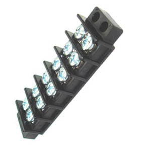 TERM BLOCK 6P FLUSH 2ROW #6-32 22-14AWG 30A/300V 9.5MM PITCH