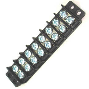 TERM BLOCK 8P FLUSH 2ROW #6-32 22-14AWG 30A/300V 9.5MM PITCH