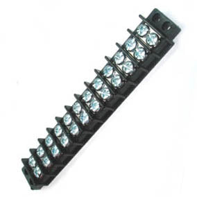 TERM BLOCK 12P FLUSH 2ROW #6-32 22-14AWG 30A/300V 9.5MM PITCH