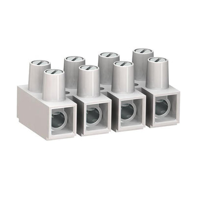 TERM BLOCK 4P FLEX DUAL ROW 14.5 MM 80A/300V 14-6AWG 30MM WIDE
