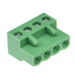 TERM BLOCK 4P FEM PLUG RA 5.08MM 24-12AWG 15A/300V 9MM WIDE