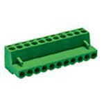 TERM BLOCK 10P FEM PLUG RA 5.08 24-12awg 10a/300v