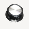 KNOB 1/4IN PLAST 45MM SCREW BLK