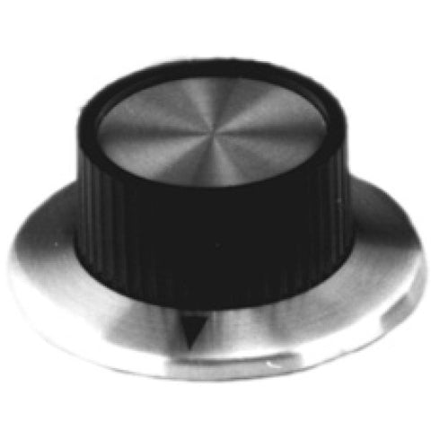 KNOB 1/4IN PLAST 37MM SCREW BLACK