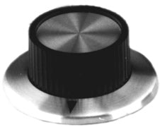 KNOB 1/4IN PLAST 37MM SCREW BLACK