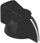 KNOB 1/4IN PLAST 30MM SCREW BLACK CHICKEN HEAD