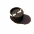 KNOB 1/4IN PLAST 19MM HALF MOON