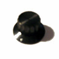 KNOB 1/4IN PLAST 28MM HALF MOON {{